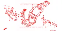 FRAME CHASSIS voor Honda WW 50 TOPIC FLEX 1995