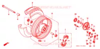 VOOR WIEL voor Honda WW 50 TOPIC FLEX 1995