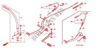 PEDAAL/KICKSTARTER ARM voor Honda APE 50 DELUXE Front brake disk 2011