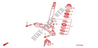 STURING STANG/BOVENSTE BRUG voor Honda APE 50 DELUXE Front brake disk 2011