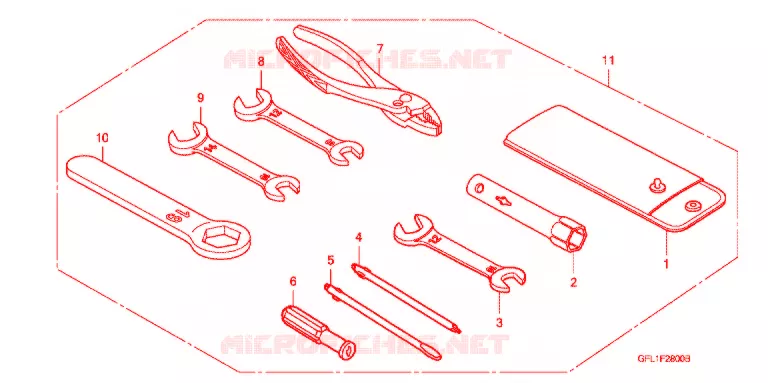 GEREEDSCHAP/ACCUVAK Honda MOTO 50 MONKEY 2017  Z50JE_M
