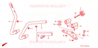 HENDEL PIJP/BOVENSTE BRUG/ STURING STANG (MONKEY) voor Honda GORILLA 50 TYPE 6 1987