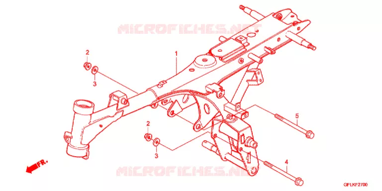 FRAME CHASSIS Honda MOTO 50 MONKEY 2017  Z50JG_M