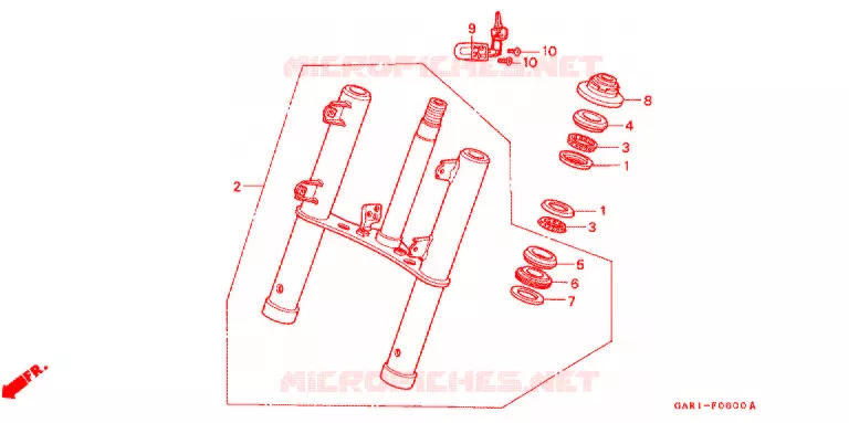 VOOR VORK Honda MOTO 50 MONKEY 1991  Z50JM_M