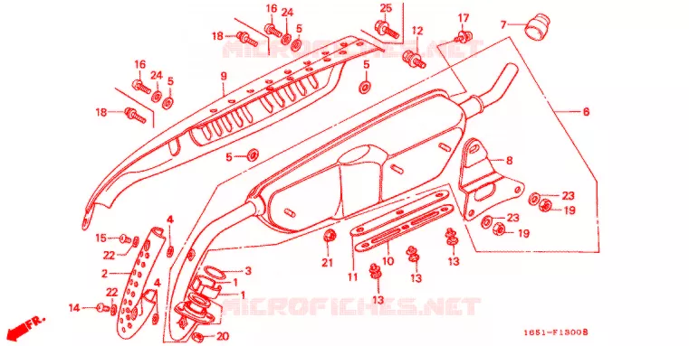 UITLAATDEMPER(2) Honda MOTO 50 MONKEY 1992  Z50JN_M