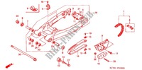 ZWAAI ARM/KETTINGKAST voor Honda XR 400 2001