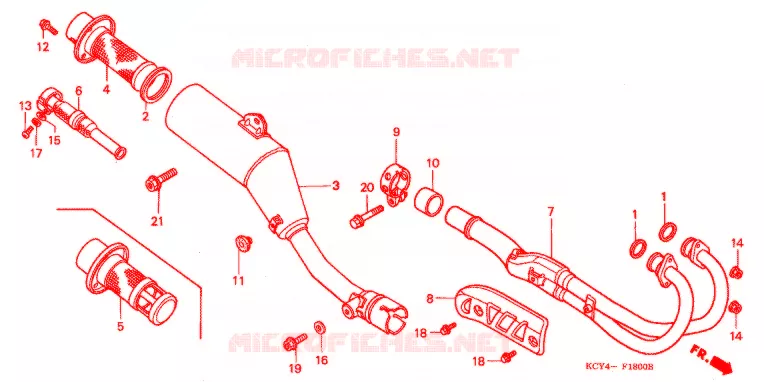 UITLAATDEMPER(2) Honda MOTO 400 XR 2003  XR400R3