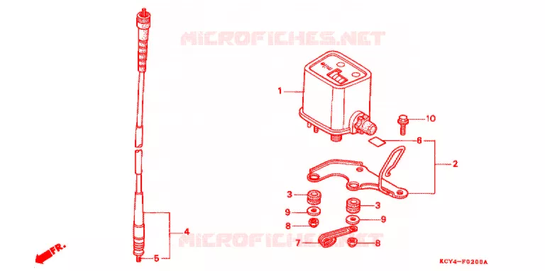 COMBINATIEMETER Honda MOTO 400 XR 2000  XR400RY