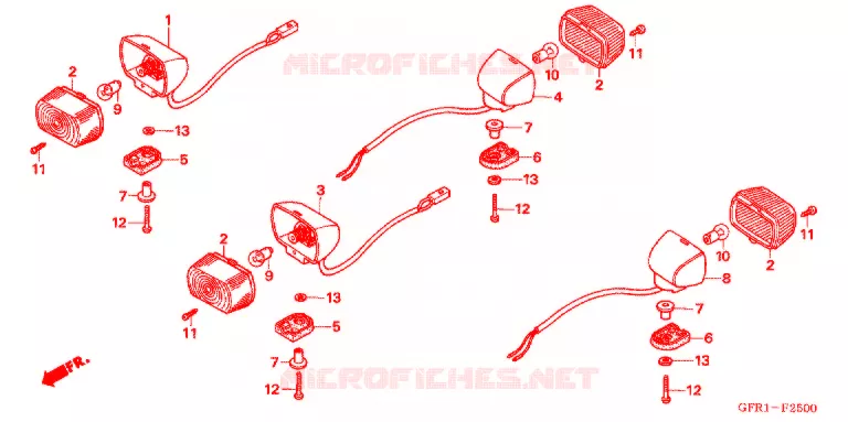 KNIPPERLICHT(2) Honda MOTO 50 XR 2005  XR50M5