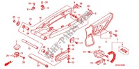ZWAAI ARM/KETTINGKAST voor Honda XR 650 L 2001