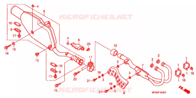UITLAATDEMPER(2) Honda MOTO 650 XR 2005  XR650L5