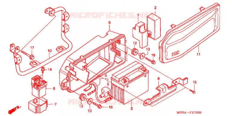 GEREEDSCHAP/ACCUVAK Honda MOTO 650 XR 2005  XR650L5