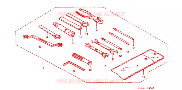 GEREEDSCHAP/ACCUVAK Honda MOTO 650 XR 2005  XR650L5