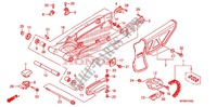 ZWAAI ARM/KETTINGKAST voor Honda XR 650 L 2011