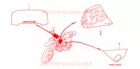 EMBLEEM/STREEP ('96) voor Honda XR 650 L 1996