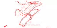 ACHTER STROOMLIJNKAP voor Honda XR 650 L 1997