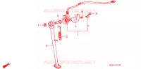 HOOFD STANDAARD/REMPEDAAL voor Honda XR 650 L 1997