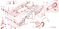ZWAAI ARM/KETTINGKAST voor Honda XR 650 L 1998