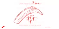 VOORSPATBORD voor Honda XR 650 L 1998