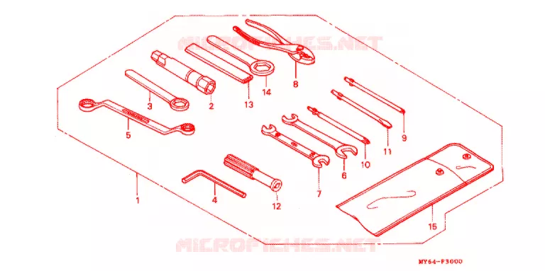 GEREEDSCHAP/ACCUVAK Honda MOTO 650 XR 2000  XR650LY
