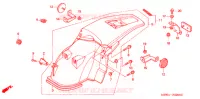 ACHTER STROOMLIJNKAP voor Honda XR 650 2006