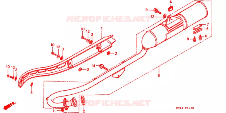 UITLAATDEMPER(2) Honda MOTO 80 XR 1991  XR80RM