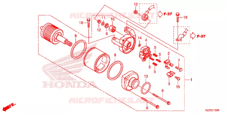 STARTMOTOR Honda MOTO 250 CRF 2015  CRF250MF