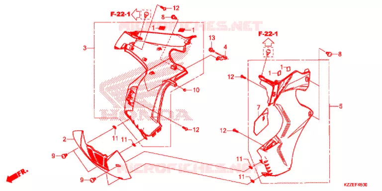 MIDDENKAP Honda MOTO 250 CRF 2018  CRF250RLAJ