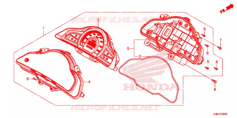 COMBINATIEMETER Honda SCOOTER 150 PCX 2018  WW150SJ