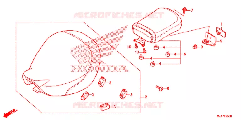 ENKELE ZITTING(2) Honda MOTO 750 SHADOW 2019  VT750CSJ