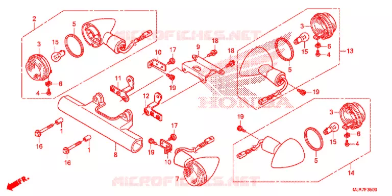 KNIPPERLICHT Honda MOTO 750 SHADOW 2020  VT750CSJ