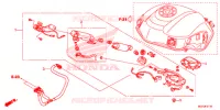 BRANDSTOF TANK/BRANDSTOF POMP voor Honda CROSSTOURER 1200 S RED 2018