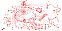 BRANDSTOF TANK voor Honda CROSSTOURER 1200 S RED 2018