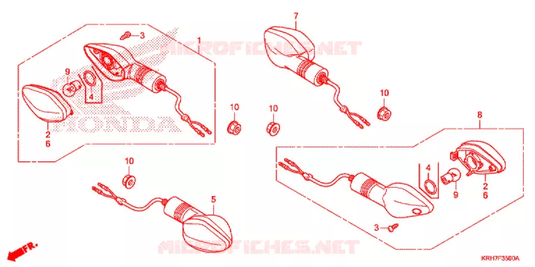 KNIPPERLICHT Honda MOTO 150 XR 2021  XR150LEKJ