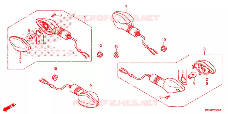 KNIPPERLICHT Honda MOTO 150 XR 2020  XR150LEKJ