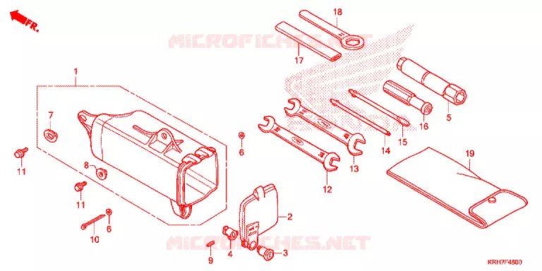 GEREEDSCHAP/ACCUVAK Honda MOTO 150 XR 2021  XR150LEKJ