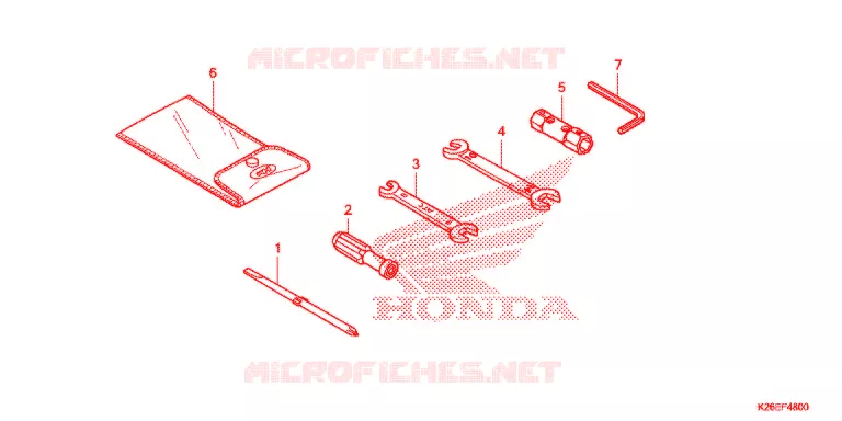 GEREEDSCHAP/ACCUVAK Honda MOTO 125 MSX 2017  MSX125H_TH