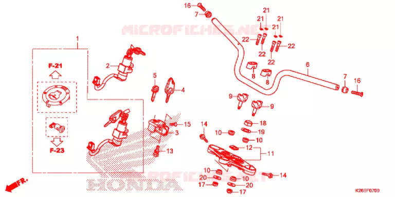HENDEL PIJP Honda MOTO 125 MSX 2017  MSX125H