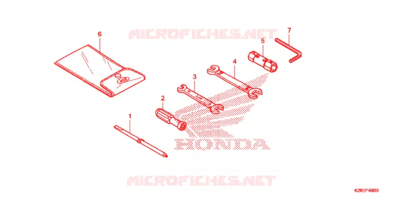 GEREEDSCHAP/ACCUVAK Honda MOTO 125 MSX 2017  MSX125H_TH