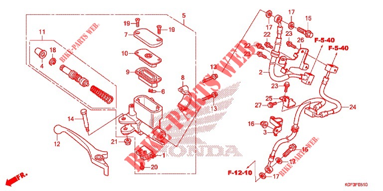 REMPOMP VOOR (Z125MA) voor Honda Z 125 MONKEY 2019