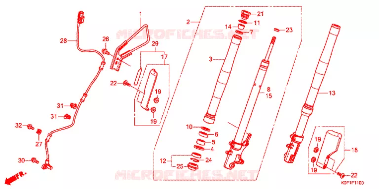 VOOR VORK Honda MOTO 125 MONKEY 2021  Z125MAK