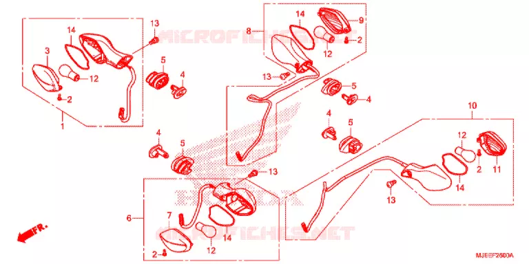 KNIPPERLICHT Honda MOTO 650 CB 2018  CB650FAJ