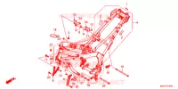 FRAME CHASSIS voor Honda CB 650 F ABS RED 2018