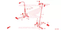 OPSTAP/PEDAAL voor Honda CB 650 F ABS RED 2018
