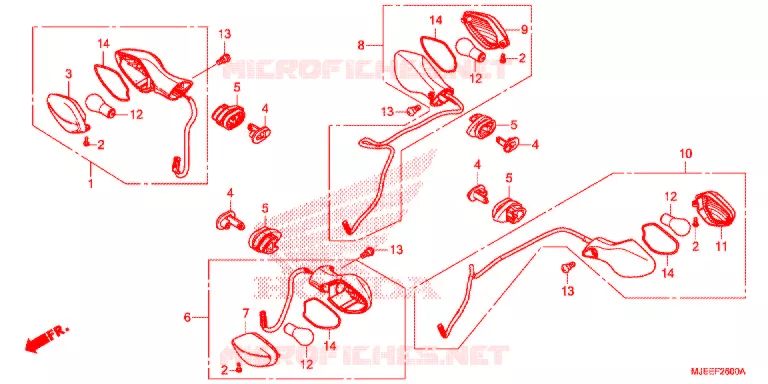 KNIPPERLICHT Honda MOTO 650 CB 2018  CB650FAJ