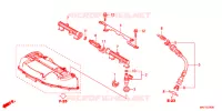 GASKLEP HUIS voor Honda CBR 1000 RR ABS RED 2018