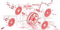 VOOR WIEL voor Honda CBR 1000 RR ABS RED 2018