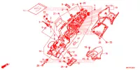 ACHTER STROOMLIJNKAP voor Honda CBR 1000 VICTORY RED 2017
