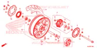 ACHTER WIEL voor Honda CB 500 F ABS 2017