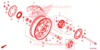 ACHTER WIEL voor Honda CB 500 X ABS 2017